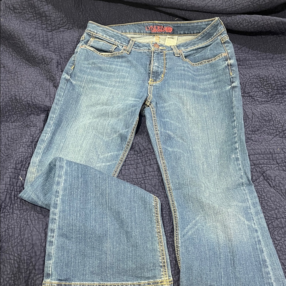 Lynden Cinch Women’s Classic Blue wide leg Jeans